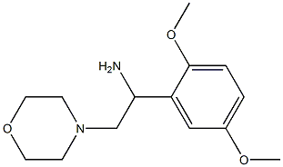 1-(2,5-dimethoxyphenyl)-2-morpholin-4-ylethanamine,,结构式