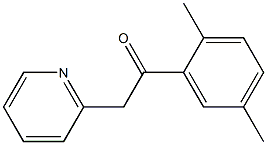1-(2,5-dimethylphenyl)-2-(pyridin-2-yl)ethan-1-one,,结构式