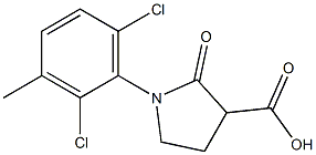 1-(2,6-dichloro-3-methylphenyl)-2-oxopyrrolidine-3-carboxylic acid Structure