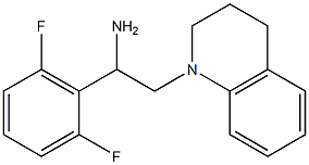 1-(2,6-difluorophenyl)-2-(1,2,3,4-tetrahydroquinolin-1-yl)ethan-1-amine,,结构式