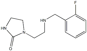 1-(2-{[(2-fluorophenyl)methyl]amino}ethyl)imidazolidin-2-one Structure