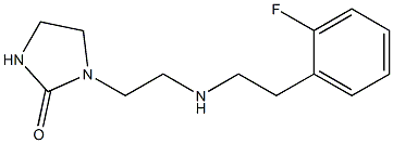 1-(2-{[2-(2-fluorophenyl)ethyl]amino}ethyl)imidazolidin-2-one Struktur