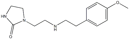 1-(2-{[2-(4-methoxyphenyl)ethyl]amino}ethyl)imidazolidin-2-one Struktur