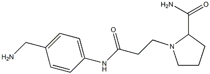 1-(2-{[4-(aminomethyl)phenyl]carbamoyl}ethyl)pyrrolidine-2-carboxamide|