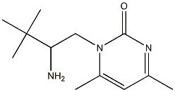 1-(2-amino-3,3-dimethylbutyl)-4,6-dimethylpyrimidin-2(1H)-one Structure