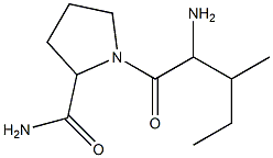 1-(2-amino-3-methylpentanoyl)pyrrolidine-2-carboxamide Structure