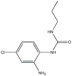 1-(2-amino-4-chlorophenyl)-3-propylurea 化学構造式