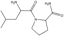 1-(2-amino-4-methylpentanoyl)pyrrolidine-2-carboxamide Structure