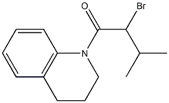 1-(2-bromo-3-methylbutanoyl)-1,2,3,4-tetrahydroquinoline Structure