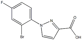 1-(2-bromo-4-fluorophenyl)-1H-pyrazole-3-carboxylic acid 结构式