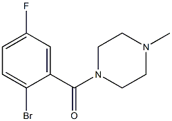 1-(2-bromo-5-fluorobenzoyl)-4-methylpiperazine Structure