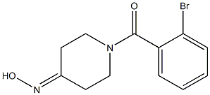 1-(2-bromobenzoyl)piperidin-4-one oxime Structure