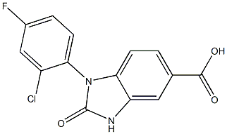  1-(2-chloro-4-fluorophenyl)-2-oxo-2,3-dihydro-1H-1,3-benzodiazole-5-carboxylic acid