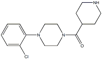1-(2-chlorophenyl)-4-(piperidin-4-ylcarbonyl)piperazine