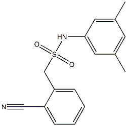 1-(2-cyanophenyl)-N-(3,5-dimethylphenyl)methanesulfonamide|