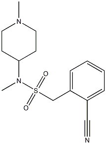 1-(2-cyanophenyl)-N-methyl-N-(1-methylpiperidin-4-yl)methanesulfonamide Structure
