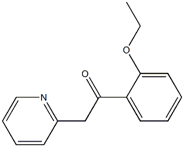 1-(2-ethoxyphenyl)-2-(pyridin-2-yl)ethan-1-one 化学構造式