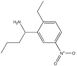 1-(2-ethyl-5-nitrophenyl)butan-1-amine 化学構造式