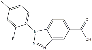 1-(2-fluoro-4-methylphenyl)-1H-1,2,3-benzotriazole-5-carboxylic acid