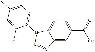 1-(2-fluoro-4-methylphenyl)-1H-1,2,3-benzotriazole-5-carboxylic acid|