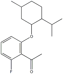 1-(2-fluoro-6-{[5-methyl-2-(propan-2-yl)cyclohexyl]oxy}phenyl)ethan-1-one