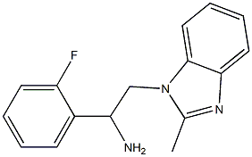 1-(2-fluorophenyl)-2-(2-methyl-1H-1,3-benzodiazol-1-yl)ethan-1-amine,,结构式