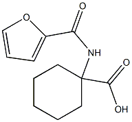1-(2-furoylamino)cyclohexanecarboxylic acid Struktur
