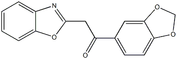 1-(2H-1,3-benzodioxol-5-yl)-2-(1,3-benzoxazol-2-yl)ethan-1-one Structure