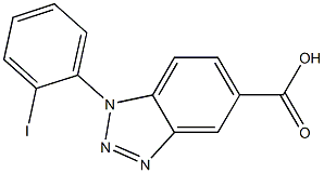 1-(2-iodophenyl)-1H-1,2,3-benzotriazole-5-carboxylic acid 结构式