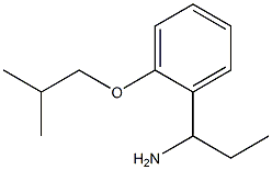 1-(2-isobutoxyphenyl)propan-1-amine Structure