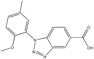  1-(2-methoxy-5-methylphenyl)-1H-1,2,3-benzotriazole-5-carboxylic acid