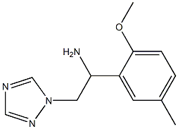 1-(2-methoxy-5-methylphenyl)-2-(1H-1,2,4-triazol-1-yl)ethanamine