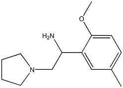 1-(2-methoxy-5-methylphenyl)-2-pyrrolidin-1-ylethanamine,,结构式