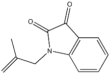 1-(2-methylprop-2-en-1-yl)-2,3-dihydro-1H-indole-2,3-dione 结构式