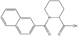 1-(2-naphthoyl)piperidine-2-carboxylic acid 化学構造式