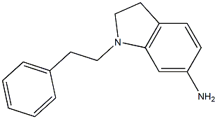 1-(2-phenylethyl)-2,3-dihydro-1H-indol-6-amine Struktur