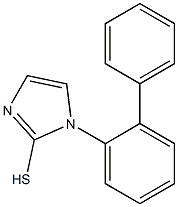 1-(2-phenylphenyl)-1H-imidazole-2-thiol Struktur