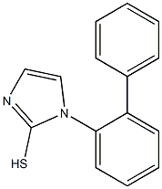 1-(2-phenylphenyl)-1H-imidazole-2-thiol,,结构式