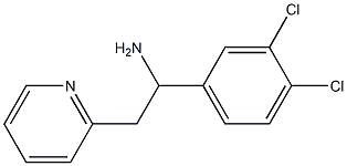 1-(3,4-dichlorophenyl)-2-(pyridin-2-yl)ethan-1-amine Structure