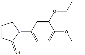 1-(3,4-diethoxyphenyl)pyrrolidin-2-imine Structure