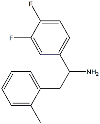 1-(3,4-difluorophenyl)-2-(2-methylphenyl)ethan-1-amine Struktur