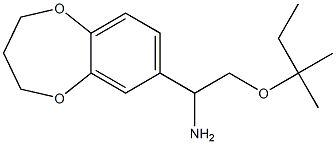  1-(3,4-dihydro-2H-1,5-benzodioxepin-7-yl)-2-[(2-methylbutan-2-yl)oxy]ethan-1-amine