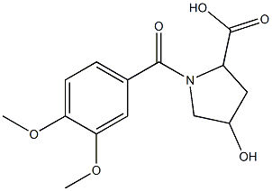  1-(3,4-dimethoxybenzoyl)-4-hydroxypyrrolidine-2-carboxylic acid