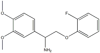 1-(3,4-dimethoxyphenyl)-2-(2-fluorophenoxy)ethanamine,,结构式