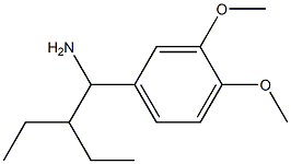 1-(3,4-dimethoxyphenyl)-2-ethylbutan-1-amine Structure