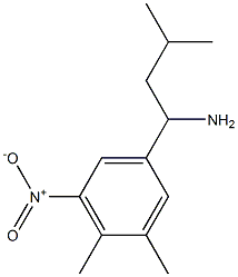 1-(3,4-dimethyl-5-nitrophenyl)-3-methylbutan-1-amine