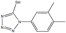 1-(3,4-dimethylphenyl)-1H-1,2,3,4-tetrazole-5-thiol,,结构式