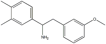 1-(3,4-dimethylphenyl)-2-(3-methoxyphenyl)ethan-1-amine Structure