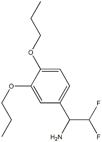 1-(3,4-dipropoxyphenyl)-2,2-difluoroethan-1-amine Structure