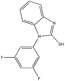 1-(3,5-difluorophenyl)-1H-1,3-benzodiazole-2-thiol Struktur